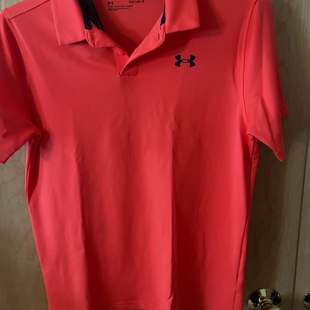 Under Armour Youth Bright Red Polo Shirt